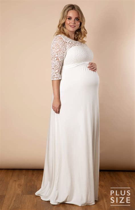 lucia plus size maternity wedding gown long ivory white maternity wedding dresses evening