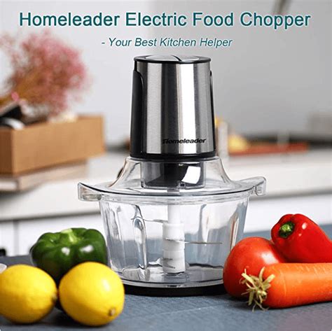 Happyline Electric Food Chopper 8 Cup Food Processor 2l Bpa Glass