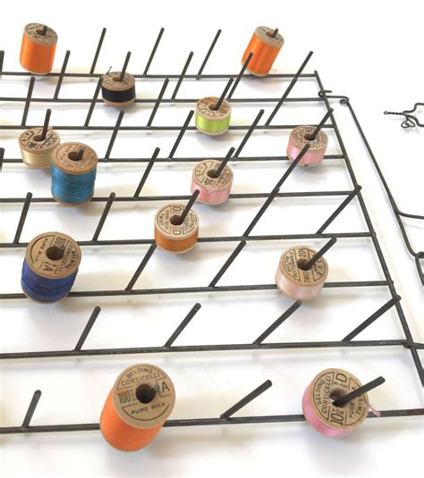 Vintage Wire Thread Rack Spool Holder Display Sewing Etsy