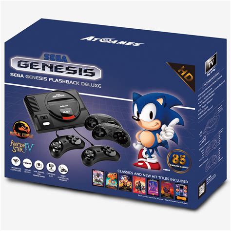Sega Genesis Flashback Hd 2017 Console 85 Games Included 818858029445