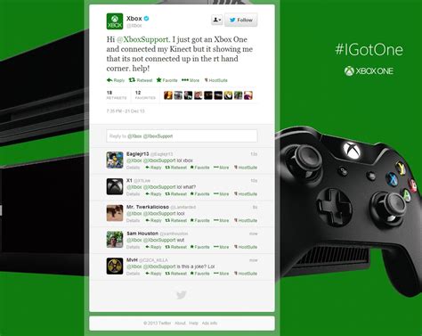 Official Xbox Twitter Account Tweets Xbox Support For Help On Kinect Related Issue