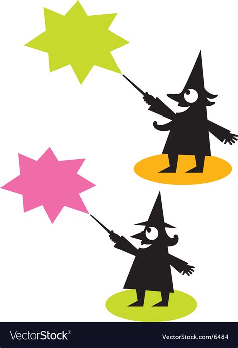 Witch And Wizard Royalty Free Vector Image Vectorstock