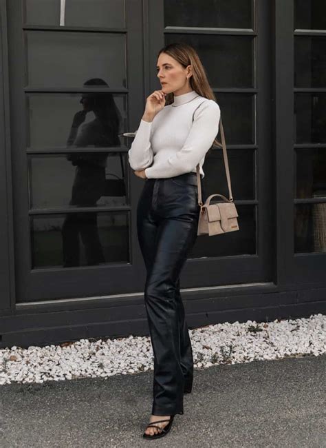 17 chic leather pants outfit ideas that prove you need a pair
