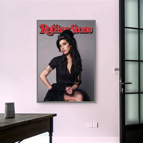 Amy Winehouse Magazine Cover Poster Wall Arthome Etsy