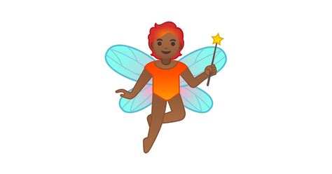 🧚🏾 Fairy Medium Dark Skin Tone Emoji