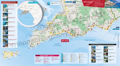 Abbiamo selezionato i migliori hotel sul mare in puglia per accompagnarvi alla scoperta delle incantevoli spiagge che impreziosiscono gli oltre 800 km di coste della regione: Mappa della Costiera Amalfitana - Cartina Personalizzata