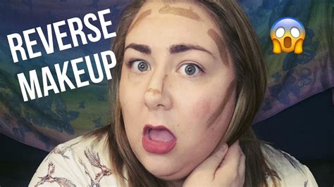 Doing My Makeup In Reverse Reverse Makeup Challenge 😱 Disaster