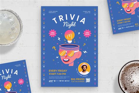 Trivia Night Flyer Template Flyer Templates ~ Creative Market