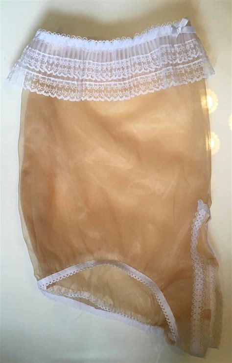 Sheer Nylon Panties Vintage Style Burlesque Sissy Etsy