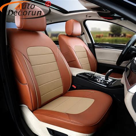 autodecorun custom fit genuine leather seat covers for suzuki sx4 seat cover set for cars seats