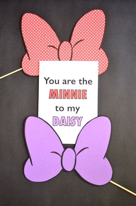 Printable You Are The Minnie To My Daisy Blank 5x7 Instant