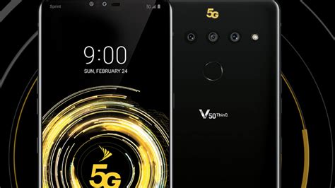 The lg v50 thinq 5g smartphone is powered by a snapdragon 855 5g processor. LG's V50 ThinQ 5G will be Sprint's first 5G phone this spring