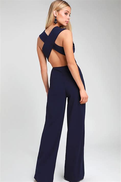 The 28 Best Bridesmaid Jumpsuits Of 2020 Chiffon Jumpsuit Navy