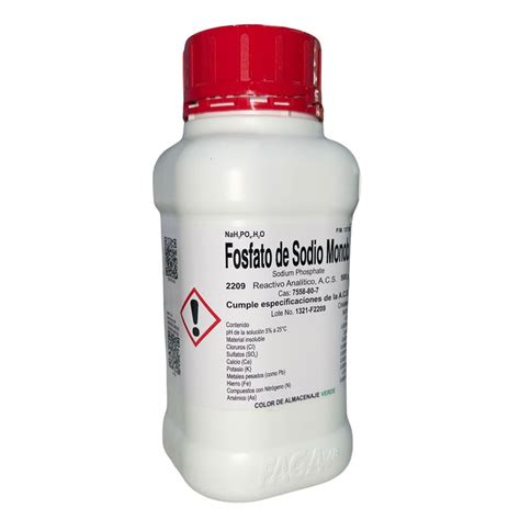 Fosfato De Sodio Monobasico R A De 500 G Fagalab