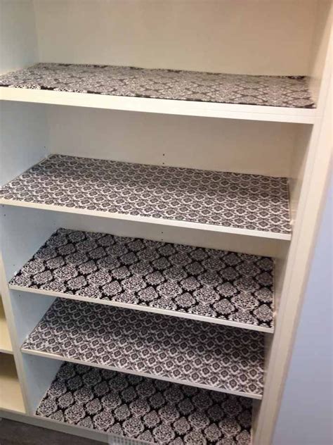 There are plenty of shelf liners available in the market nowadays. Pin by Jenni Force on Kitchen redo | Kitchen shelf liner, Kitchen cupboard shelves, Cabinet liner