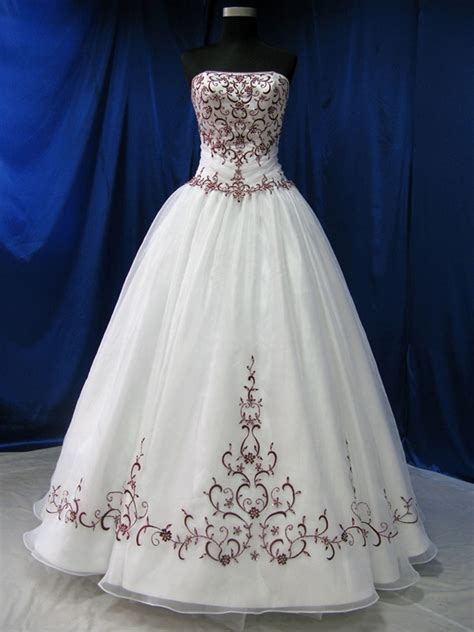 Shop our wide selection of gorgeous gowns today! Red and White Wedding Dress - Available in Every Color ...