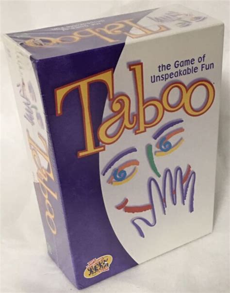 Taboo The Game Of Unspeakable Fun Hasbro Brand New Sealed Ebay