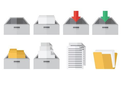 File Cabinet Icons Vector Download Free Vector Art Stock Graphics