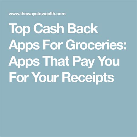First on my list of best cash back apps is rakuten formerly known as ebates until rakuten inc purchased it. Top Cash Back Apps for Groceries: Get Paid for Your ...
