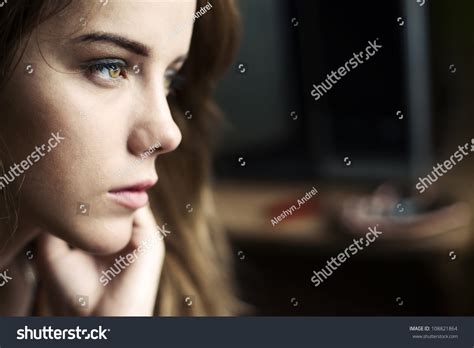 Sad Face Beautiful Girl Stock Photo 108821864 Shutterstock