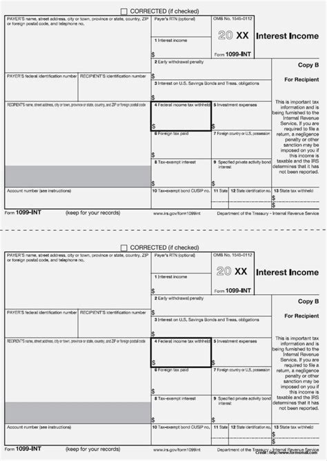 Free Printable 1099 Form Free Printable