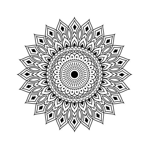 Mandala Geometric Round Ornament Tribal Ethnic Arabic Indian Motif