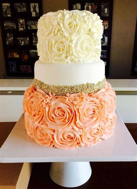 Rosette Wedding Cake The Noble Dessert Rosette Cake Wedding Cake