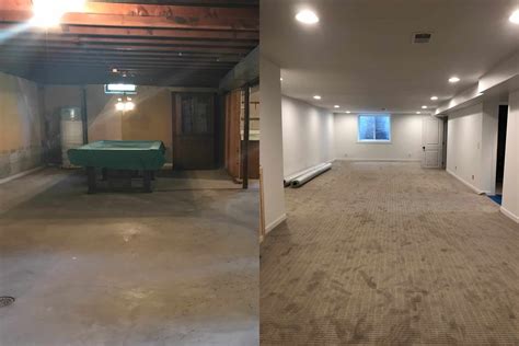 Before And After Finished Basements Picture Of Basement 2020