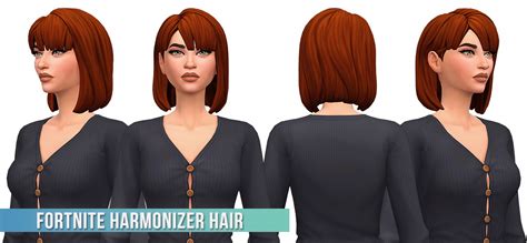 Fortnite Harmonizer Hair Conversionedit At Busted Pixels Sims 4 Updates