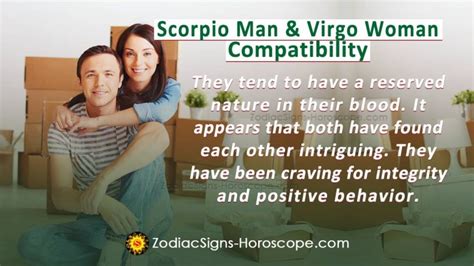 Scorpio Man And Virgo Woman Compatibility In Love And Intimacy Zodiacsigns