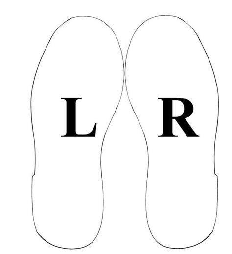 Left Right Shoe Outlines Etsy Israel