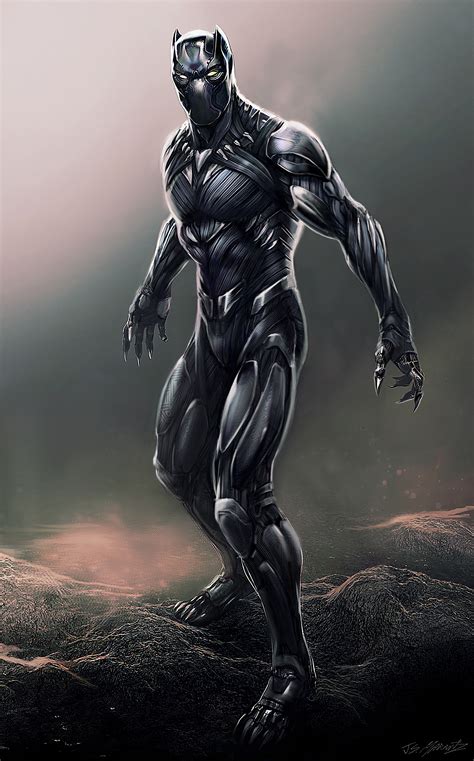 Jerad S Marantz Black Panther Concept Art For Captain America Civil War