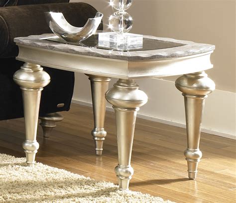 Dining chair, hollywood swank collection, hollywood swank dining. AICO Hollywood Swank End Table NU03202-00
