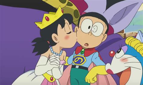 image shizuka kisses nobita 3 png doraemon wiki fandom powered by wikia
