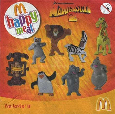 What Do Mcdonalds Madagascar 2 Happy Meal Toys 2008 Say Toy Alert