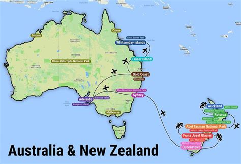 Australia Map And New Zealand World Map