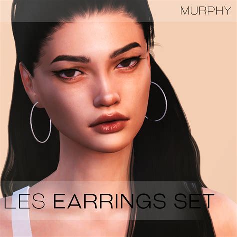 Les Earrings Set M U R P H Y Sims 4 Mods Clothes Sims 4 Clothing