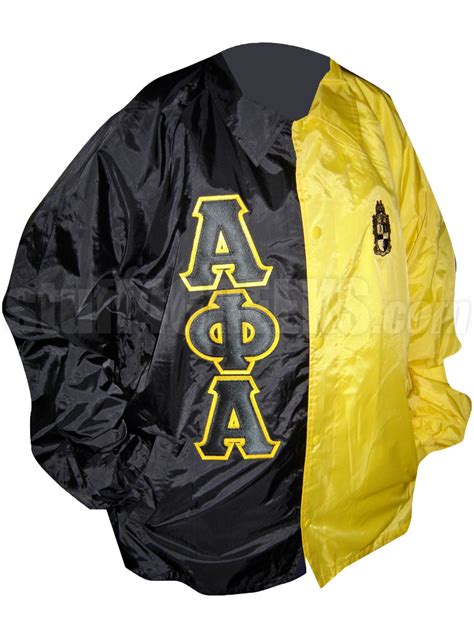 Alpha Phi Alpha Two Tone Line Jacket With Greek Letters And Crest
