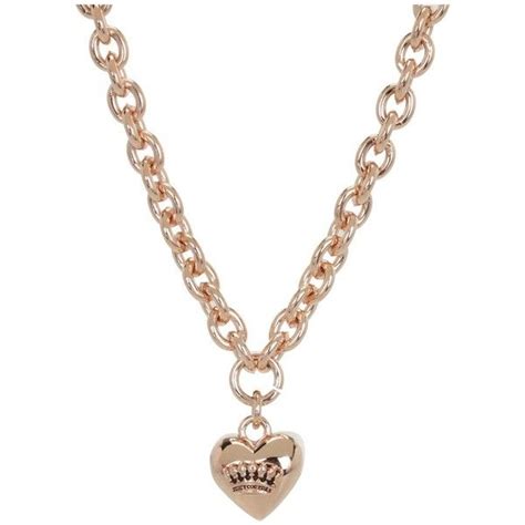 Juicy Couture Puffed Heart Necklace 58 Liked On Polyvore Heart