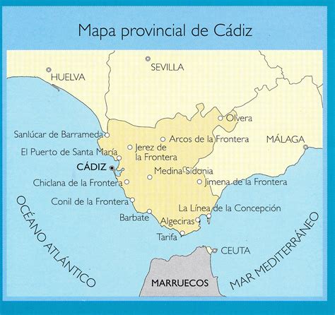 Lista 103 Foto Mapa De La Provincia De Cadiz Con Sus Pueblos Alta Definición Completa 2k 4k