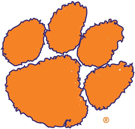 Clip Art Clemson Tiger Paw Clip Art Library