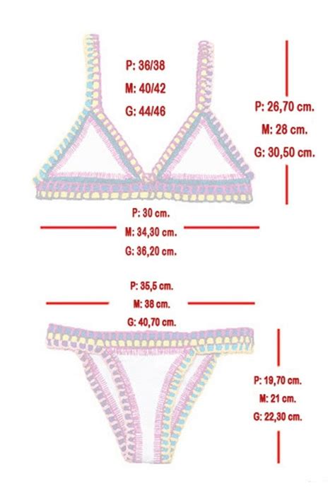 Traje de baño crochet Patrón para bikini de ganchillo Patrón de