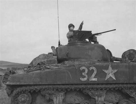 M4 Sherman Number 32 In France October 1944 World War Photos
