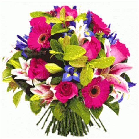 Un bouquet de fleurs festif pour un anniversaire. Livraison fleurs: bouquet de fleurs anniversaire "Marine"
