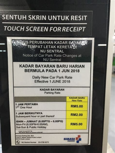 (all permits are prorated from the date of purchase through may 31st, 2022). Rate Parking di KL Sentral Murah