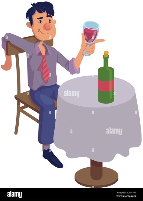 Drunk Man Pose Stock Vector Images Alamy