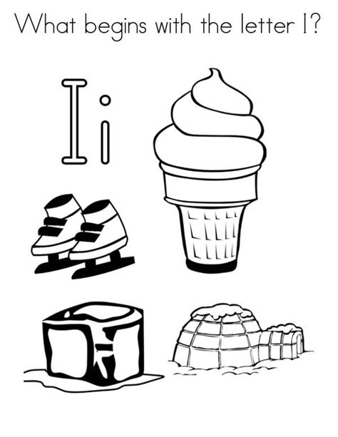 Uppercase letter a coloring page. Words Starts With Letter I Coloring Page : Best Place to Color