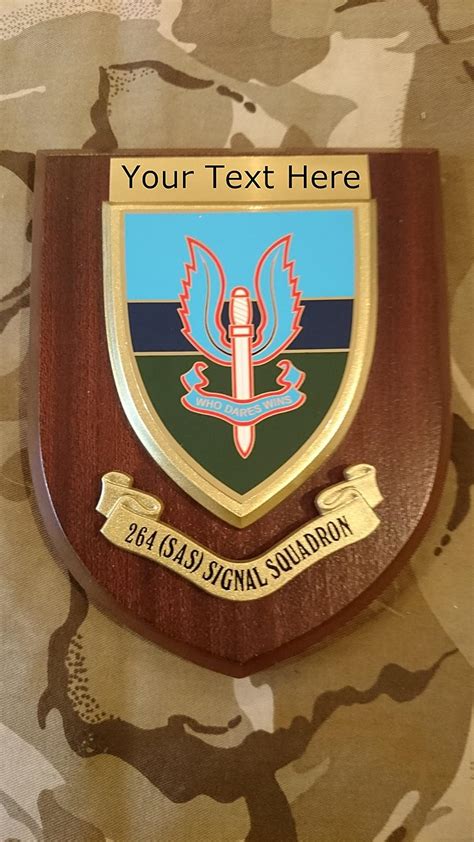 264 Sas Signal Squadron Squadron Personalised Military Wall Plaque