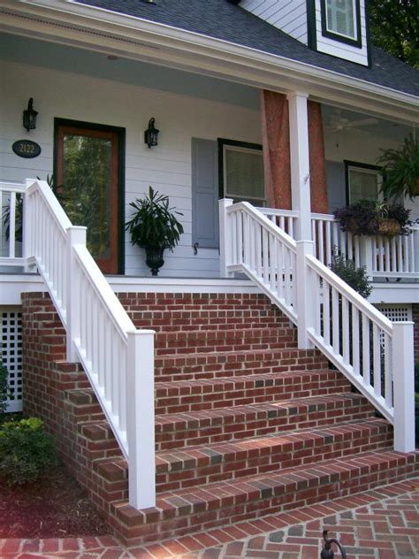 Some days ago, we try to collected galleries to find brilliant ideas, imagine some of these artistic images. White Porch With Red Brick Steps | HGTV