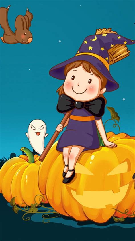 Cute Halloween Cartoon Wallpapers Top Free Cute Halloween Cartoon